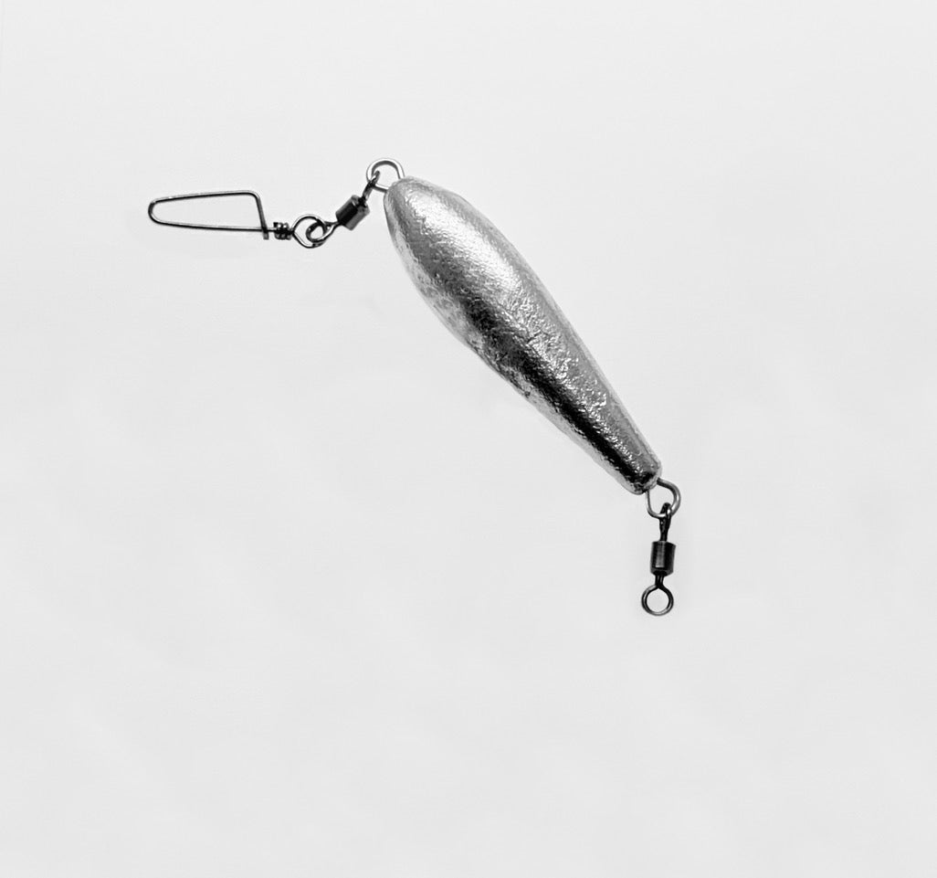 Inline Trolling Sinkers (Crane Swivel with Coastlock Snap)