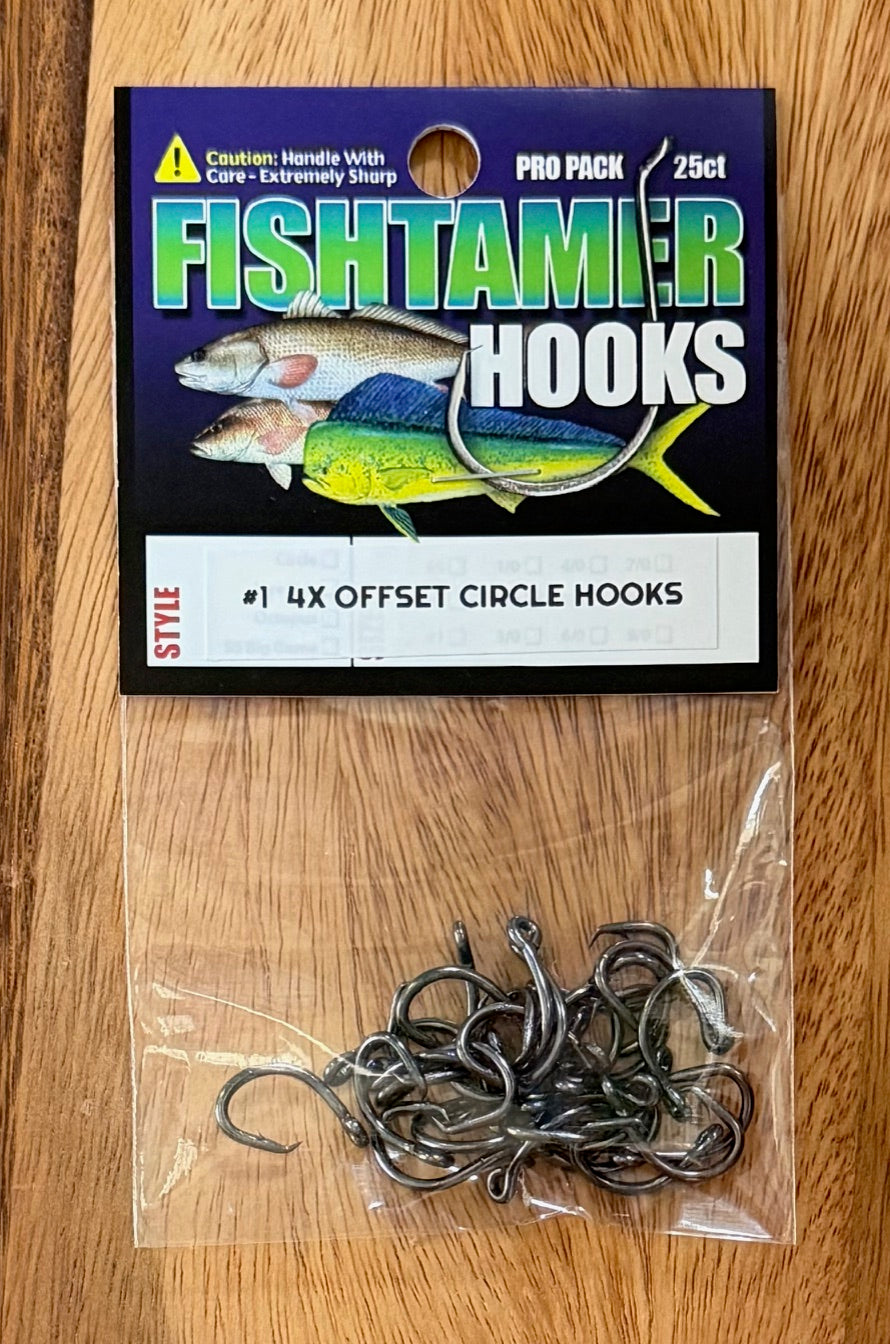4X Offset Circle - 25 Pack - Fishing Hooks